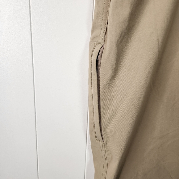 Eddie Bauer Mens Tech Pants Beige Tan Size 40x30 Hiking Outdoors UPF50 Active - Picture 5 of 12
